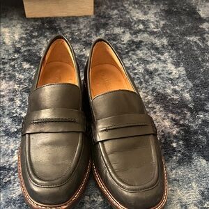 Madewell Black Leather Loafers